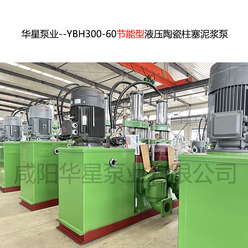 洗煤廠使用華星YBH300-60污泥柱塞泵現場視頻